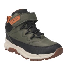 Geox winter shoes Flexyper Plus B ABX G (synthetic/textile, waterproof) dark green/black children/boys