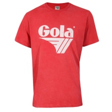 Gola Leisure T-shirt Logo Print Washed (Cotton) red Men's