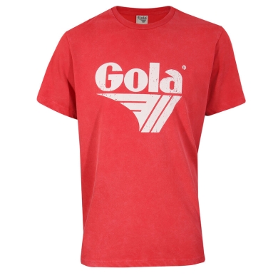 Gola Leisure T-shirt Logo Print Washed (Cotton) red Men's