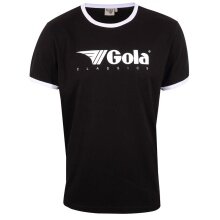 Gola Leisure T-shirt Logo Classics Print Ringer (Cotton) black Men's