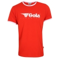 Gola Leisure T-shirt Logo Classics Print Ringer (Cotton) red Men's