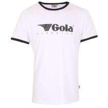Gola Leisure T-shirt Logo Classics Print Ringer (Cotton) white Men's