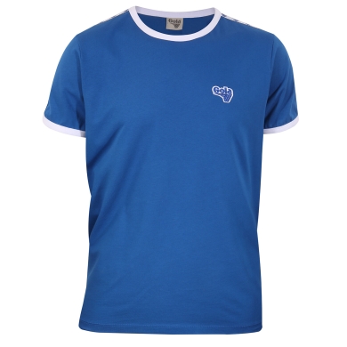 Gola Leisure T-shirt Logo Taped Ringer (100% Cotton) blue Men's