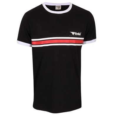 Gola Leisure T-shirt Stripe Logo (100% Cotton) black Men's