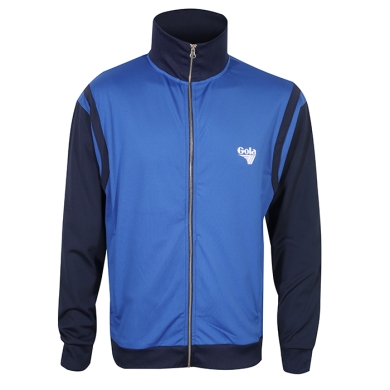 Gola Leisure Jacket Zipped Poly Tricot Colour Block Track Top (Polyester) blue/navy blue Men's