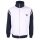Gola Leisure Jacket Zipped Poly Tricot Colour Block Track Top (Polyester) white/navy blue Men's