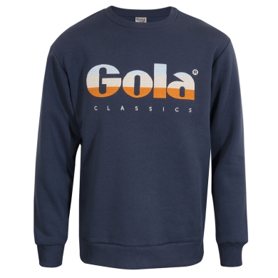 Gola Pullover Logo Print Sweatshirt navy blue Men's