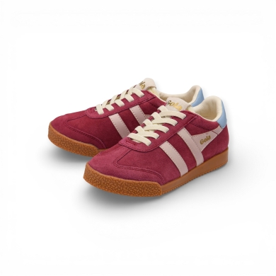 Gola Sneaker Elan 2026 (Suede, Lace-up) burgundy/pink/air blue Children