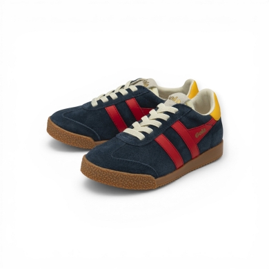 Gola Sneaker Elan 2026 (Suede, Lace-up) navy blue/red/sun Children