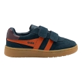 Gola Sneaker Viper 2026 (suede, Velcro) navy/orange children