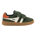 Gola Sneaker Viper 2026 (Suede, Velcro) khaki green/orange children