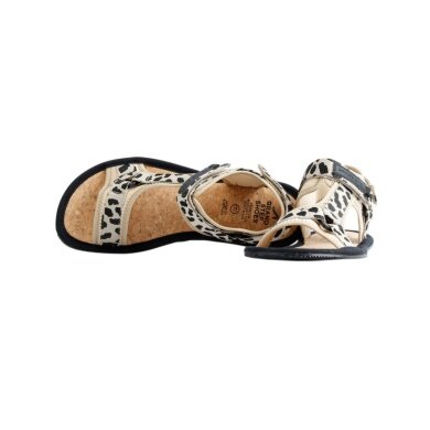 Grand Step Shoes Sandal Trekking Barefoot Animal Camel Animal beige/black Ladies