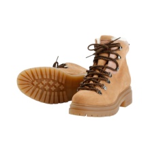 Grand Step Shoes Winter Shoes Demi Lace Bootie - brown Ladies