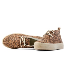 Grand Step Shoes Winter Shoes Safari Winter Suede Bootie - animal brown ladies