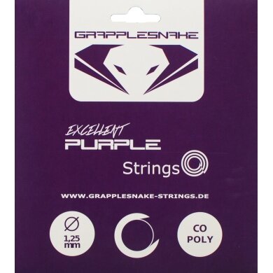 Grapplesnake Tennis String Excellent Purple 1.25 12m Set
