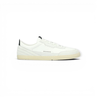 Groundies Sneakers Zurich (Suede/Textile, Zero Drop) white/black men's
