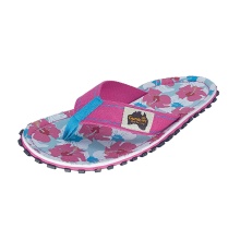 Gumbies flip flops Original Mixed Hibiscus pink/multicoloured for women