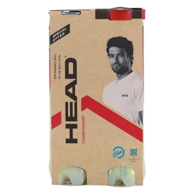 Head Tennis Balls Championship Novak Pack of 2 x 4 Balls