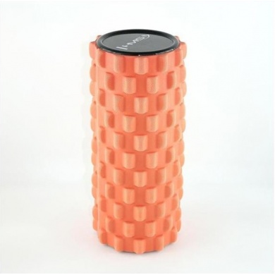 HMS Fitness Massage Roller FS107 (EVA foam, for full body training, massage knobs) orange - 1 piece