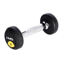 HMS Fitness Pro Dumbbell with Rubber Coating 2 kg - 1 Piece
