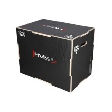 HMS Fitness Jump Box DSC02 Plyo Box (Wooden Box, 75x60x50cm) black