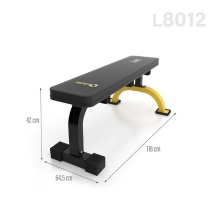 HMS Premium Training Bench (Weight Bench) L8012 black/yellow - 1 piece -