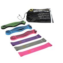 HMS Premium Resistance Band GU04 GU06 Pro Set assorted/colourful - 6 pieces