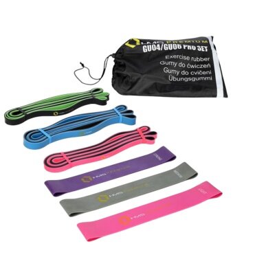 HMS Premium Resistance Band GU04 GU06 Pro Set assorted/colourful - 6 pieces