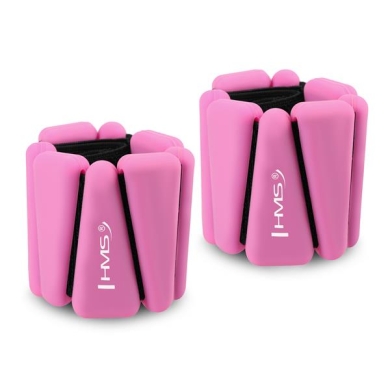 HMS Silicone Weight Cuffs SNK01 (for ankles and wrists) - 1 set 2x0.5kg - pink