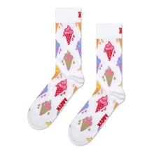 Happy Socks Daily Sock Crew Ice Cream (Ice Cream) white - 1 pair