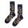Happy Socks Daily Socks Crew Gingerbread Cookies navy blue/brown - 1 Pair