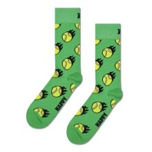 Happy Socks Daily Sock Crew Tennis Ball Green - 1 Pair