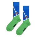 Happy Socks Daily Sock Crew Tennis Racket blue/green - 1 Pair