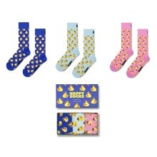 Happy Socks Daily Socks Crew Rubber Duck Gift Box - Set of 3