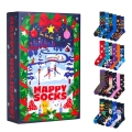 Happy Socks Daily Sock Crew Christmas Special #5 - Advent Calendar 2025 with 24 Pairs - navy blue