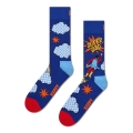 Happy Socks Daily Sock Crew Flying Super Dad blue - 1 pair