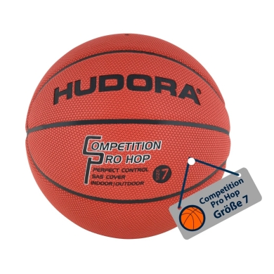 Hudora Basketball Competition Pro Hop (Size 7) brown