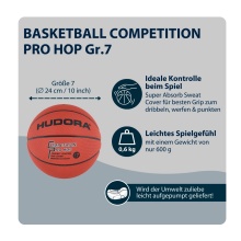 Hudora Basketball Competition Pro Hop (Size 7) brown