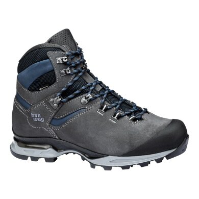 Hanwag Hiking Shoes Tatra Light Bunion GTX (Suede, waterproof, trekking, Hallux Valgus variant) asphalt grey/blue men's