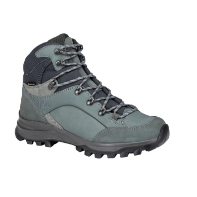 Hanwag Banks Lady GTX Walking Shoes (Nubuck Leather, Waterproof) Green/Fossil Grey Ladies