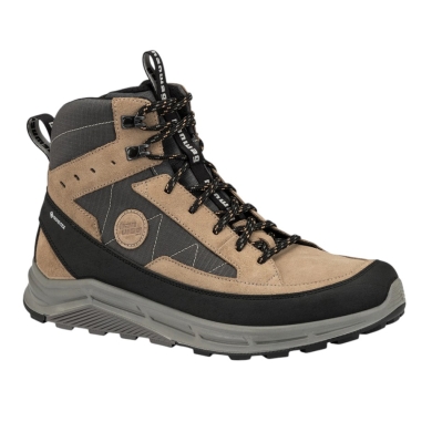 Hanwag Hiking Shoes Rotpunkt Light MID GTX (Suede/Textile, waterproof) brown/anthracite grey Men's