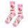Happy Socks Daily Sock Crew Mom's Flower cream white/pink - 1 Pair