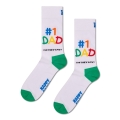 Happy Socks Daily Sock Crew No1 Dad white/multicoloured - 1 pair