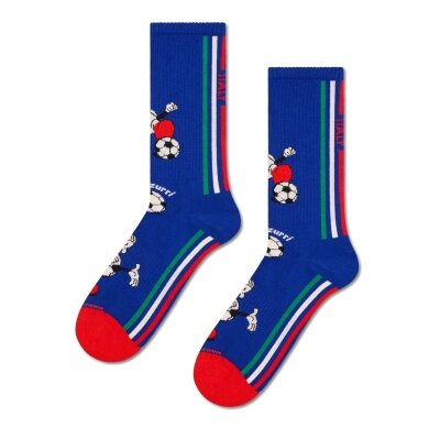 Happy Socks Daily Sock Crew Team Italy Football Sneaker blue - 1 Pair