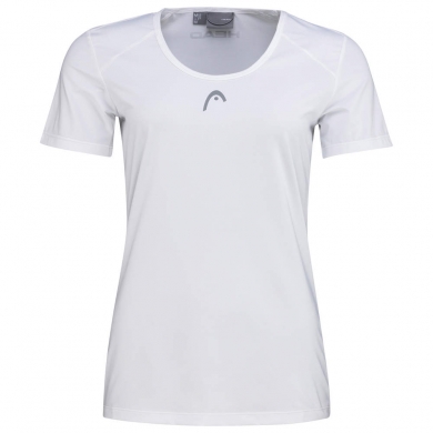 Head Tennis Shirt Club Technical (modern, Moisture Transfer Microfiber Technology) white girls