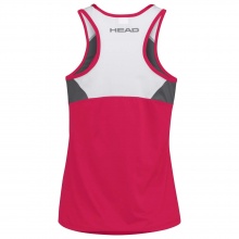 Head Tennis Tank Top Club (Racer Back, modern) magenta/white Girls