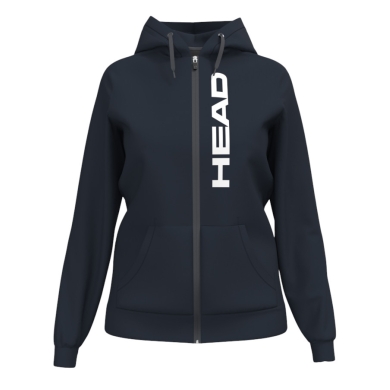 Head Hooded Sweatshirt Club Original Hoodie Full-Zip (Cotton Blend) navy blue Ladies