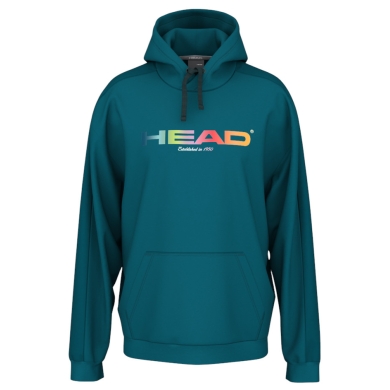 Head Rally Hoodie (Mixed Fabric) Teal Blue Men's