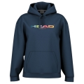 Head Rally Hoodie (Mixed Fabric) Navy Blue Ladies