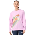 Head Pullover Rally Crewneck (mixed fabric) pink/multicoloured ladies
